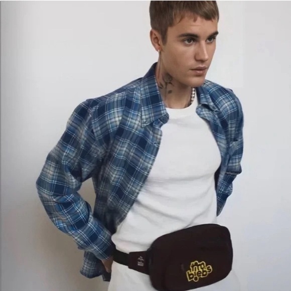 Tim Biebs Corduroy‎ Fanny Pack In Brown Tim Horton x Justin Bieber Multi Pocket - Picture 1 of 4